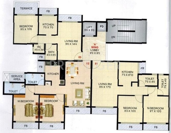  residency Tower B Cluster Plan