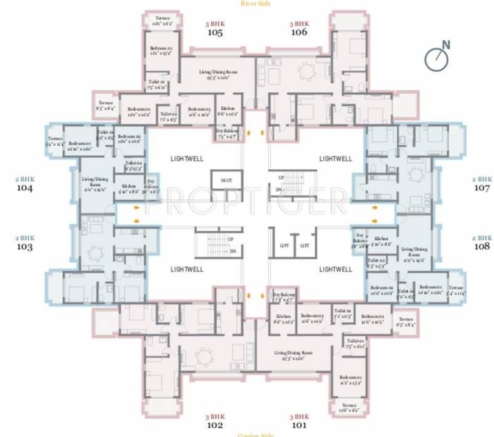  songbirds Tower-9 Cluster Plan