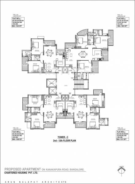  beverly-hills Tower A Cluster Plan