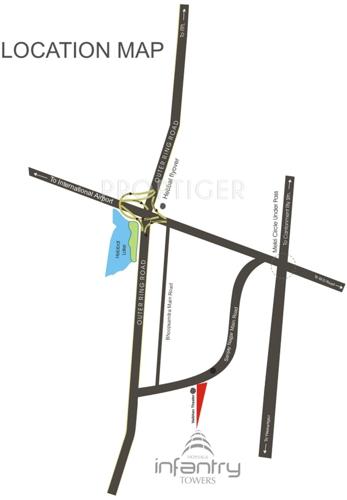  infantry-towers Images for Location Plan of Hoysala Infantry Towers