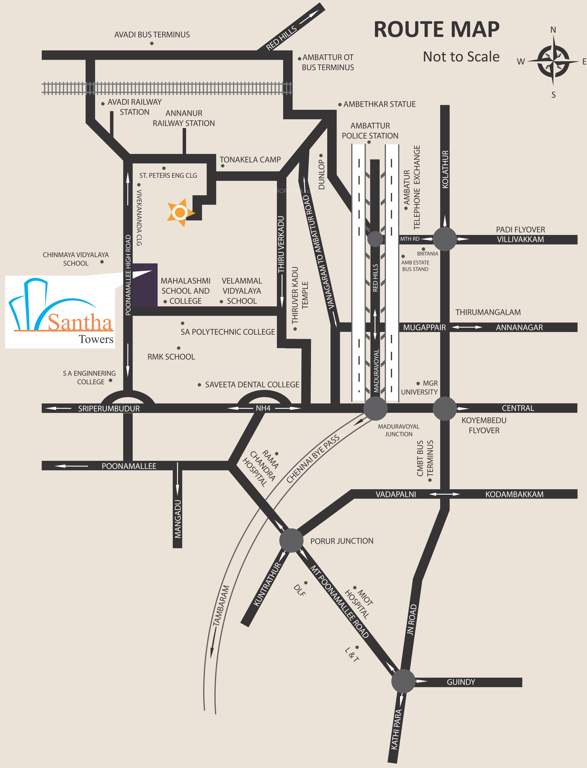 Images for Location Plan of OM Shakthy Group Santha Towers Phase I