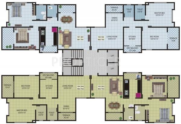 Images for Cluster Plan of Ram India Sampanna Homes Images for Cluster Plan of Ram India Sampanna Homes