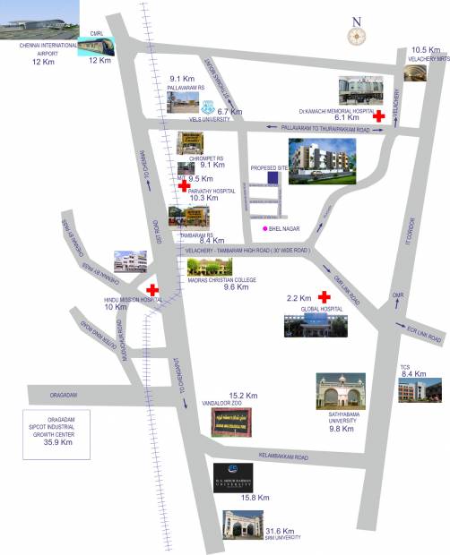 Images for Location Plan of Ascent Engineers And Infrastructures Narayaneeyam