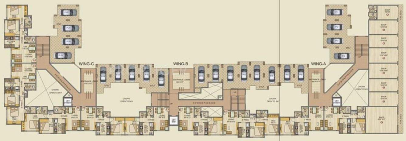  paradise Images for Cluster Plan of Bachraj Paradise