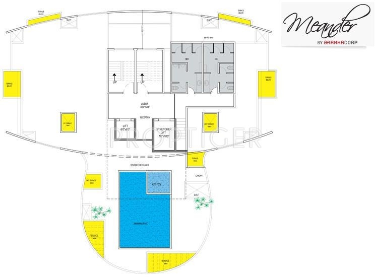  meander Single Tower Cluster Plan