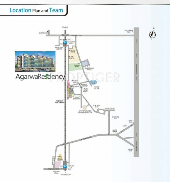  residency Images for Location Plan of Agarwal Residency