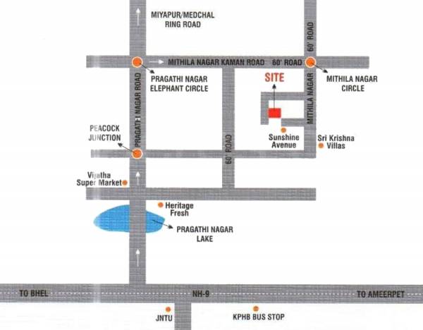 Images for Location Plan of Sri Balaji Builders and Developers Sunshine Viswam