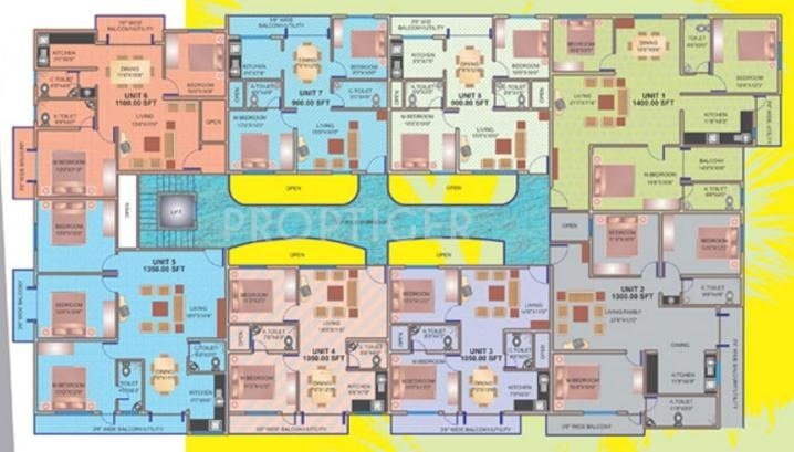Images for Cluster Plan of Amit SR Residency