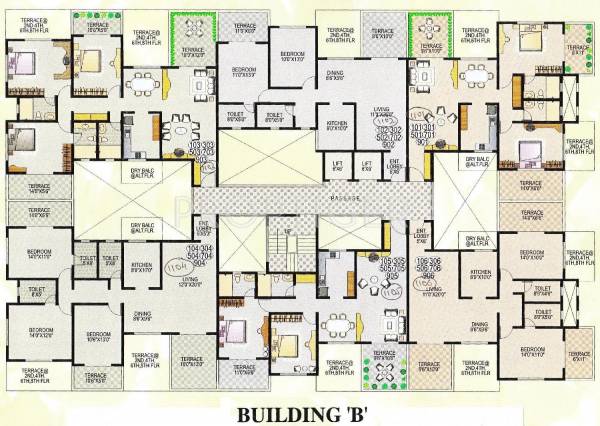 Wing A Cluster Plan paradise Wing A Cluster Plan