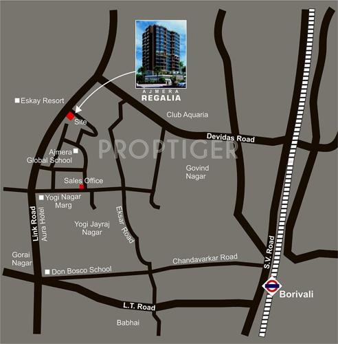  regalia Images for Location Plan of Ajmera Regalia