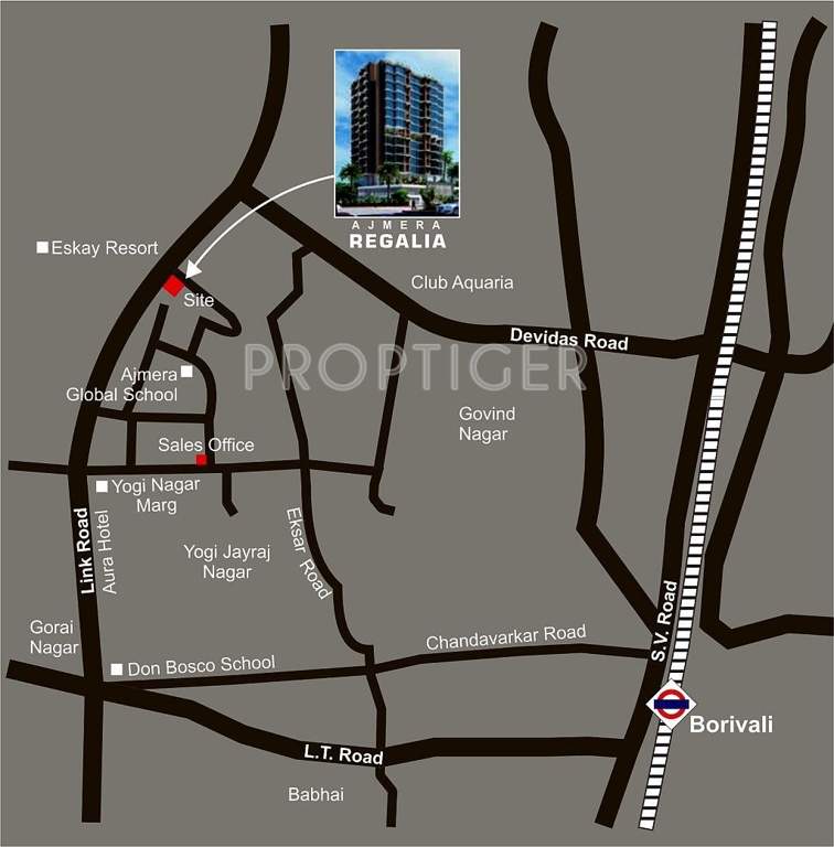  regalia Images for Location Plan of Ajmera Regalia