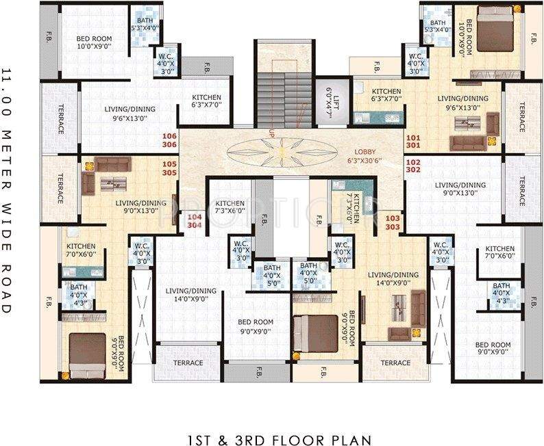 Images for Cluster Plan of Satpanth Atharva Residency