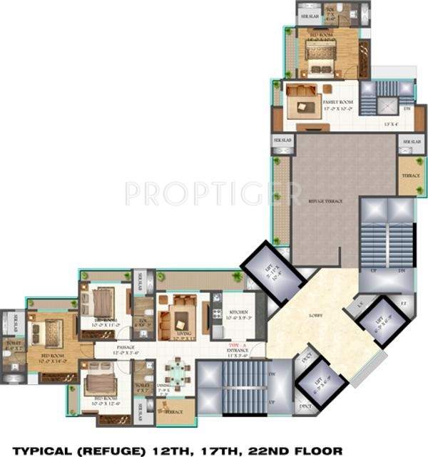  sky suites Images for Cluster Plan of Harmony Sky Suites