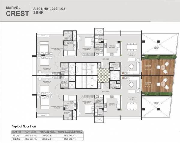 Images for Cluster Plan of Marvel Realtors Crest