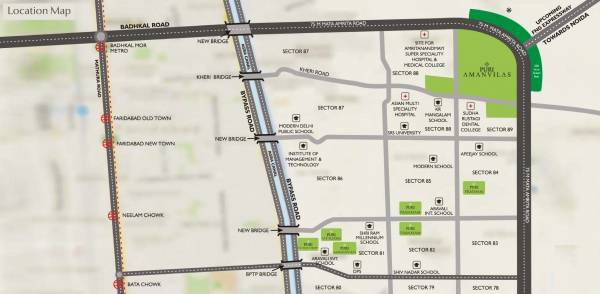 Images for Location Plan of Puri Construction Amanvilas Plots