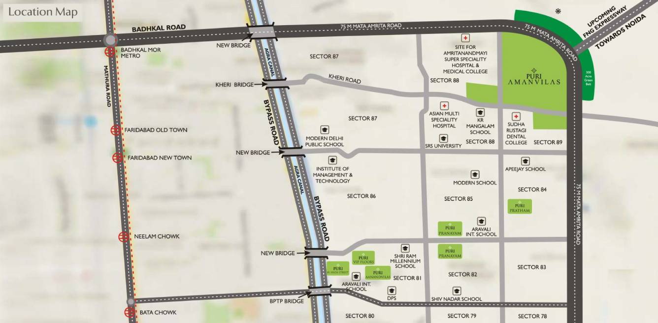 Images for Location Plan of Puri Construction Amanvilas Plots