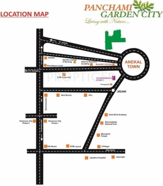 Images for Location Plan of Surabhi Panchami Garden City