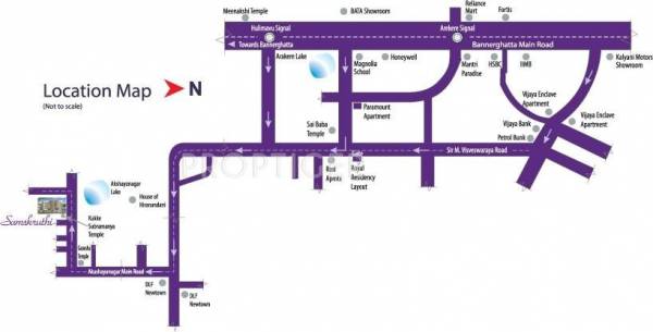 Sai Associates Samskruthi Location Plan