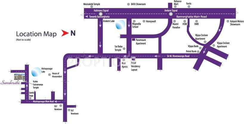 Sai Associates Samskruthi Location Plan