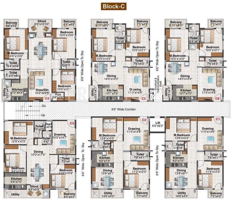 casa blanca Images for Cluster Plan of Balaji Casa Blanca
