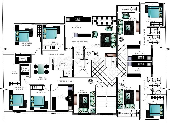 Images for Cluster Plan of Ashapura Construction Asha Paradise