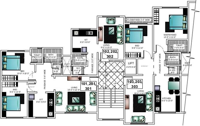Images for Cluster Plan of Ashapura Construction Asha Paradise