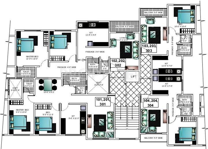 Images for Cluster Plan of Ashapura Construction Asha Paradise