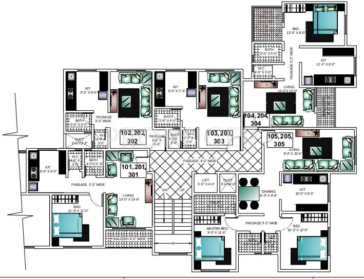 Images for Cluster Plan of Ashapura Construction Asha Paradise