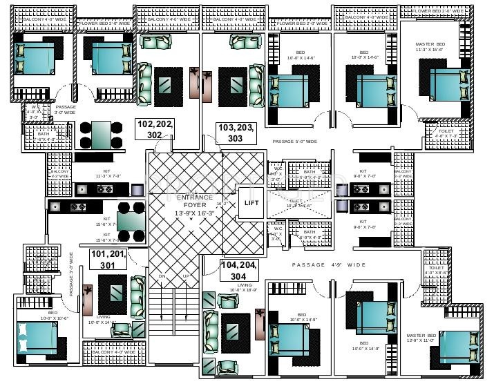 Images for Cluster Plan of Ashapura Construction Asha Paradise