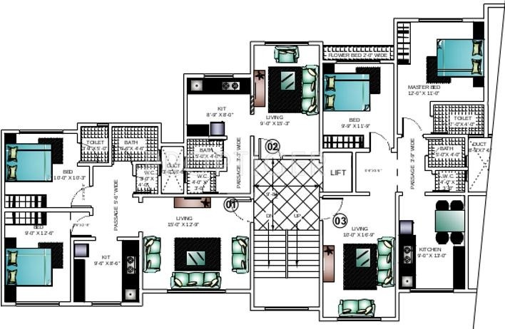 Images for Cluster Plan of Ashapura Construction Asha Paradise