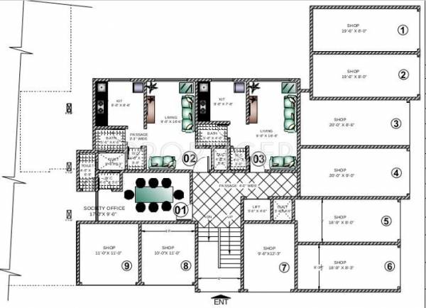 Images for Cluster Plan of Ashapura Construction Asha Paradise