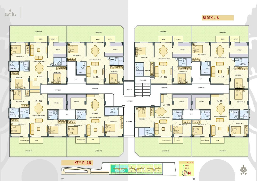  avila Tower A Typical Cluster Plan