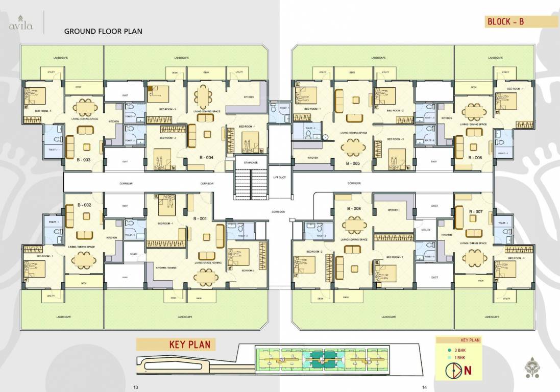  avila Tower B Cluster Plan for ground Floor