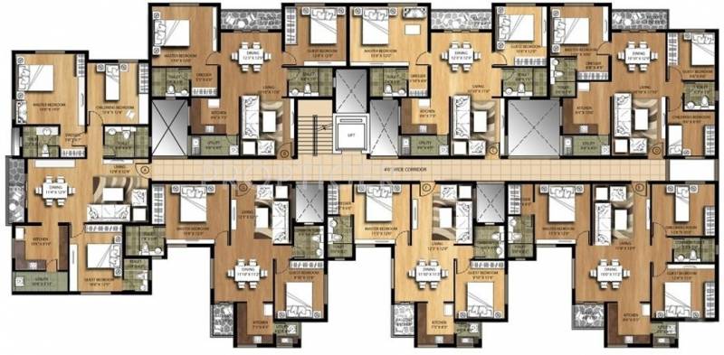 Images for Cluster Plan of Mark Ventures Orchid Apartments