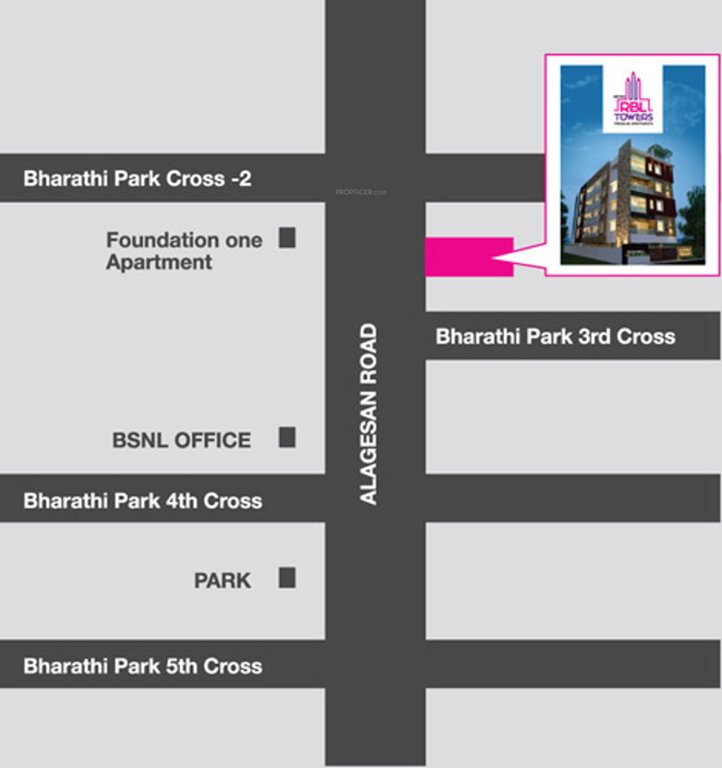 Images for Location Plan of M R Adithya Developers RBL Towers