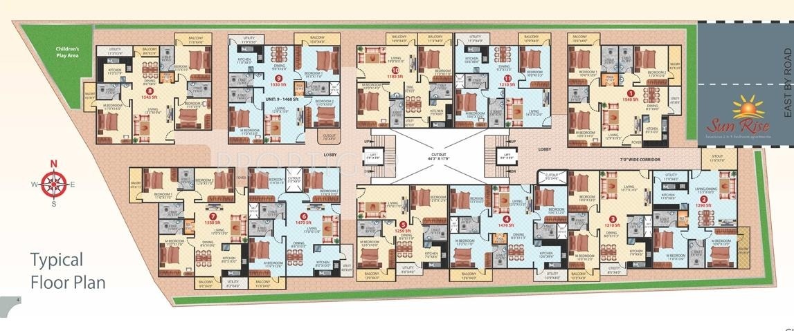 Images for Cluster Plan of Hexa Builders Sun Rise