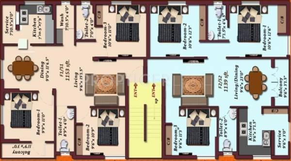 Images for Cluster Plan of Mugundhan Projects Dhanalakshmi Nest