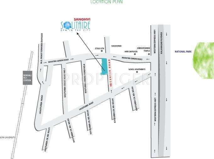 solitaire Images for Location Plan of Sanghvi Solitaire