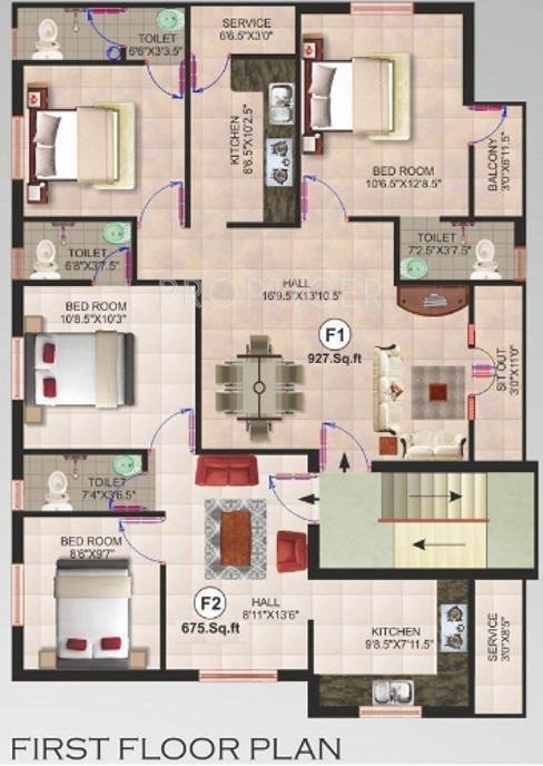  sri balaji Single Block Cluster Plan