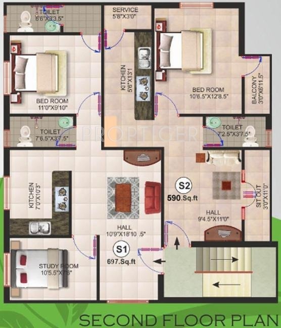  sri balaji Single Block Cluster Plan