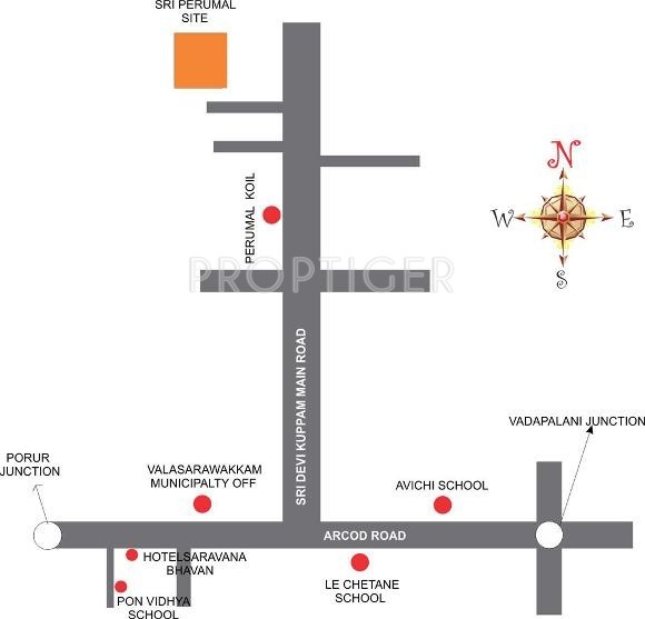 Images for Location Plan of Sri Lakshmi Ram Constructions Sri Perumal
