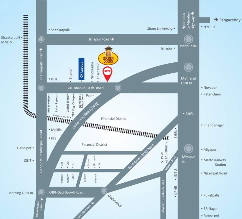 Images for Location Plan of Chaitanya Golden Doors