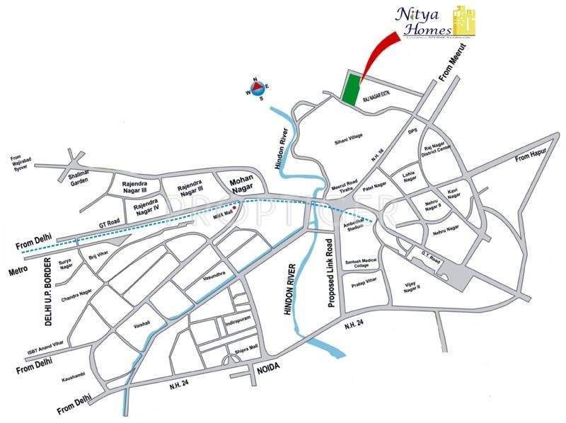  homes Images for Location Plan of Nitya Homes
