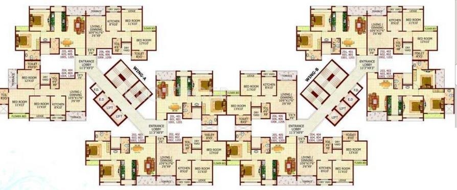 Images for Cluster Plan of MP Balaji Aangan