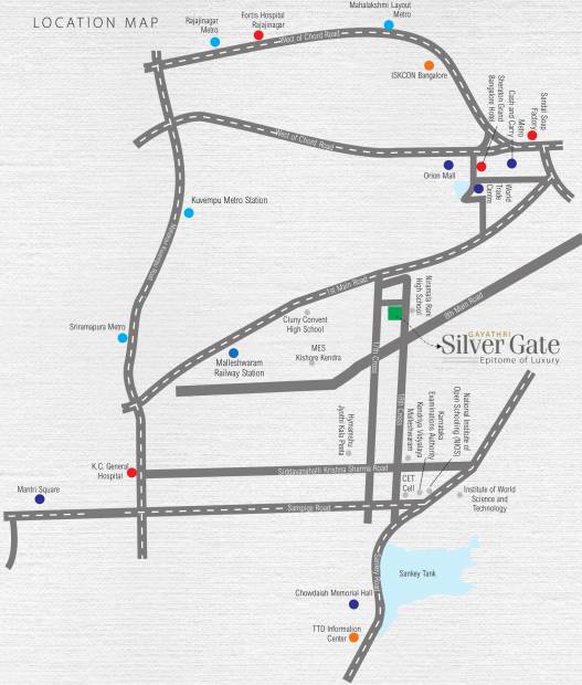 Images for Location Plan of One Tree Gayathri Silver Gate