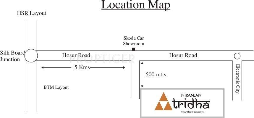  tridha Images for Location Plan of Niranjan Tridha