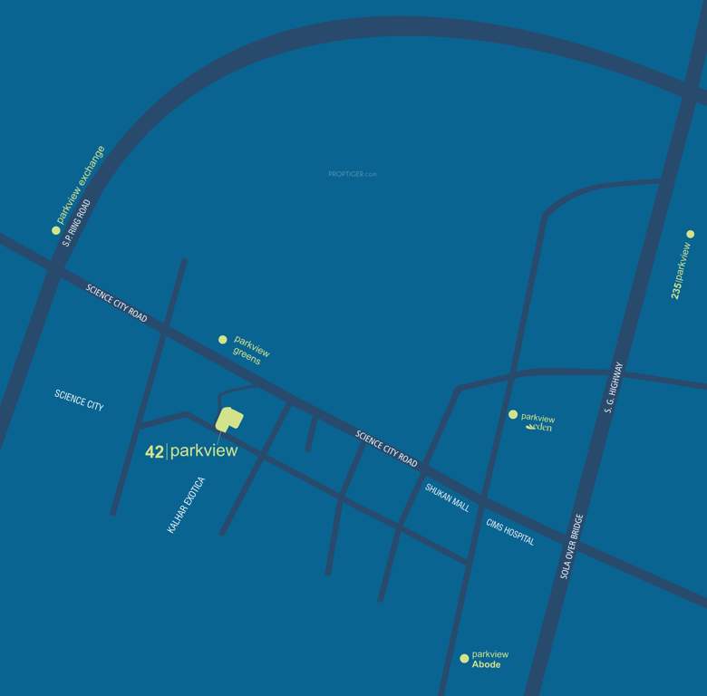 42 parkview Images for Location Plan of Shree 42 Parkview
