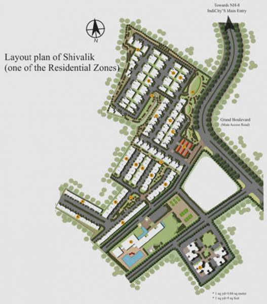 Images for Layout Plan of Grass Field Fire Capital Developers IndiCity Phase 1 Block F I K L And M