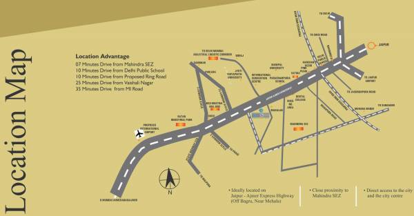 Images for Location Plan of Grass Field Fire Capital Developers IndiCity Phase 1 Block F I K L And M
