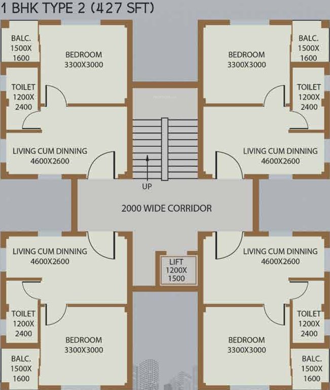 my town apartments Tower 3 Cluster Plan